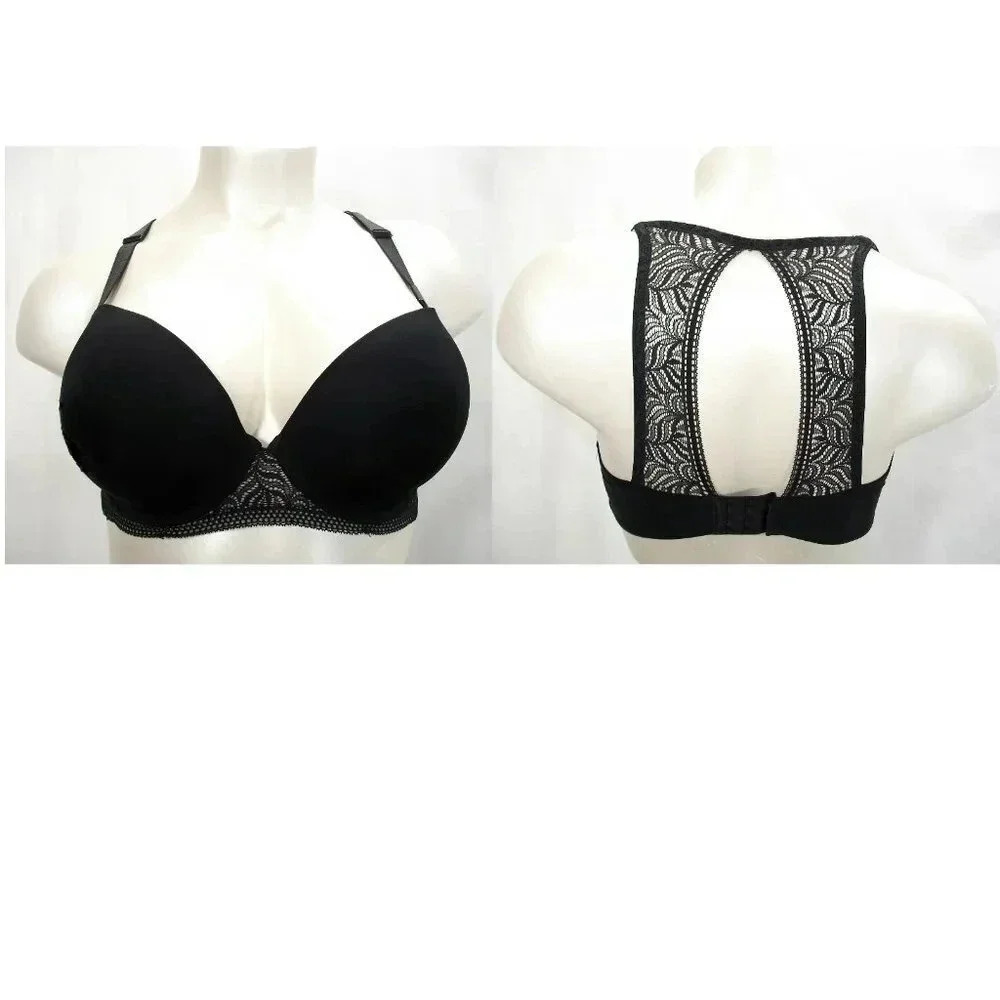 40DD Paramour 115011 Felina Carolina Seamless Bra Black NWT‎